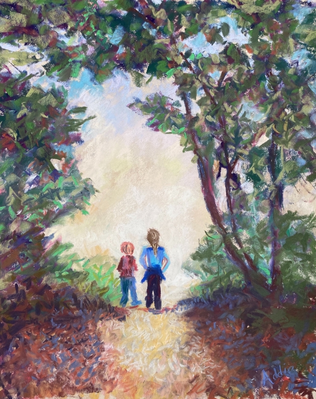Crunchy Fall Walk by artist Emilie “Addie” Heath